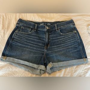 OLD NAVY shorts, like  new, washed but never worn. denim rolled shorts.